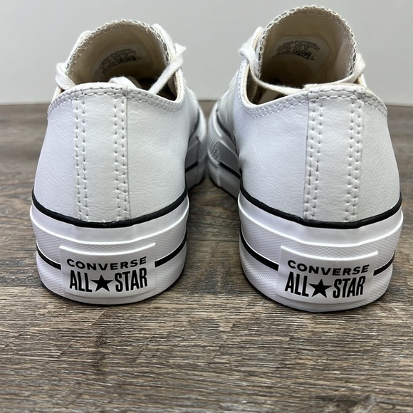 SOLD IN STORE Converse Chuck Taylor All Star Lift Platform Leather Size 7 - Picture 4 of 9